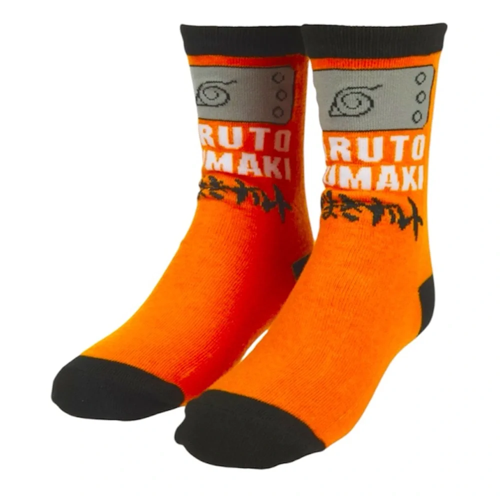 3-Pack Naruto Japanese Manga Boys Crew Socks - NWT